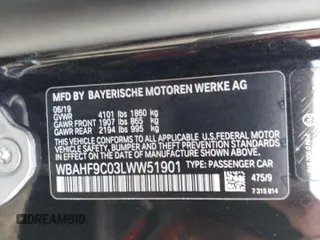 2020 BMW Z4 sDriveM40i with VIN WBAHF9C03LWW51901, listed as a Copart auction lot 36979053 with 23,486 mi miles. Bid and sale history available at carsss.com. Image 12.