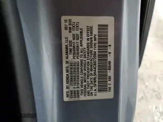 2012 Honda Odyssey EX with VIN 5FNRL5H44CB072084, listed as a Copart auction lot 50025805 with 164,907 mi miles and Salvage Title. Bid and sale history available at carsss.com. Image 13.