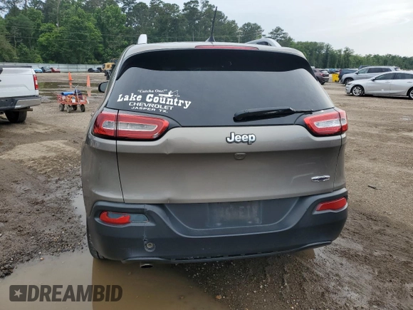 2018 Jeep Cherokee Latitude Plus with VIN 1C4PJLLB4JD605417, listed as a Copart auction lot 58005145 with 176,231 mi miles and Salvage title. Bid and sale history available at DreamBid. Image 6.