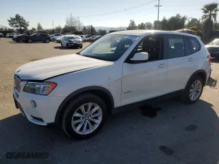 2013 BMW X3 xDrive28i with VIN 5UXWX9C59D0D06249, listed as a Copart auction lot 42062825 with 111981 miles and Salvage Title. Bid and sale history available at carsss.com. Image 1.