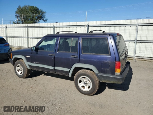 1998 Jeep Cherokee Sport with VIN 1J4FT68S5WL136989, listed as a Copart auction lot 81035084 with 140,848 mi miles and Salvage Title. Bid and sale history available at carsss.com. Image 2.