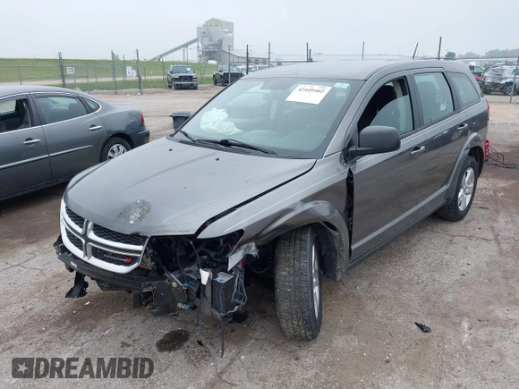 2013 Dodge Journey American Value with VIN 3C4PDCAB2DT645973, listed as a IAAI auction lot 42449402 with 133,000 mi miles and . Bid and sale history available at DreamBid. Image 2.