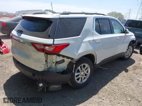 2020 Chevrolet Traverse LT Cloth z VIN 1GNERGKW1LJ123026, wystawiony jako IAAI lot #42289724 z przebiegiem 95 065 mil mil oraz . Historia ofert i sprzedaży dostępna na DreamBid. Obrazek 4.