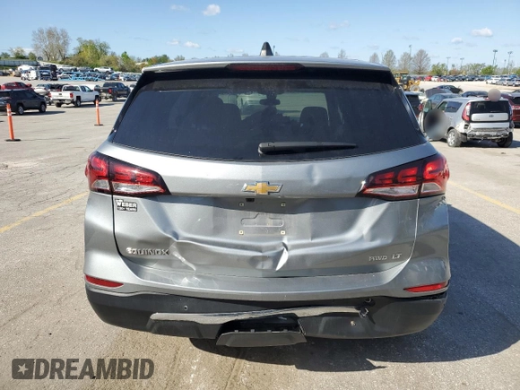 2024 Chevrolet Equinox LT with VIN 3GNAXUEG2RS116701, listed as a Copart auction lot 52525475 with 23,405 mi miles and Salvage Title. Bid and sale history available at DreamBid. Image 6.