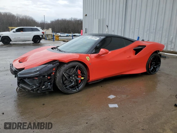 2020 Ferrari F8 z VIN ZFF92LLAXL0252707, wystawiony jako Copart lot #43547204 z przebiegiem 4092 mil mil oraz . Historia ofert i sprzedaży dostępna na DreamBid. Obrazek 1.