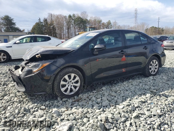 2022 Toyota Corolla LE with VIN 5YFEPMAE3NP329677, listed as a Copart auction lot 48510205 with 69,206 mi miles and Salvage Title. Bid and sale history available at DreamBid. Image 1.