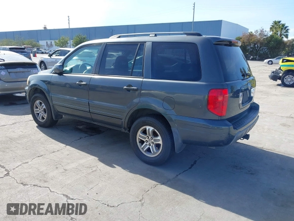 2005 Honda Pilot EX-L z VIN 2HKYF18585H537345, wystawiony jako IAAI lot #41645276 z przebiegiem 140 561 mil mil oraz . Historia ofert i sprzedaży dostępna na DreamBid. Obrazek 3.