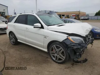 2013 Mercedes-Benz M ML 63 AMG with VIN 4JGDA7EB5DA110524, listed as a Copart auction lot 65643094 with 65,436 mi miles and Salvage Title. Bid and sale history available at carsss.com. Image 4.