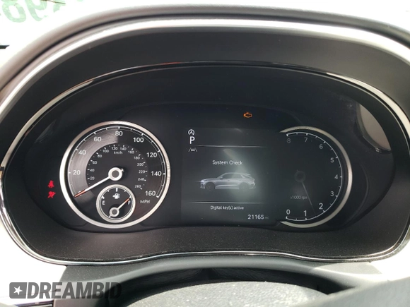 2023 Genesis GV70 Sport with VIN KMUMCDTC1PU080625, listed as a Copart auction lot 69239844 with 21,165 mi miles and Salvage Title. Bid and sale history available at DreamBid. Image 9.