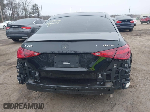 2022 Mercedes-Benz C 300 with VIN W1KAF4HB9NR044877, listed as a IAAI auction lot 41476398 with Not Provided miles and . Bid and sale history available at DreamBid. Image 16.