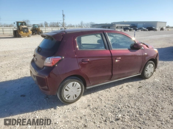 2023 Mitsubishi Mirage ES z VIN ML32AUHJ4PH001743, wystawiony jako Copart lot #48031455 z przebiegiem 16 832 mil mil oraz Szkoda całkowita • Salvage title. Historia ofert i sprzedaży dostępna na DreamBid. Obrazek 3.
