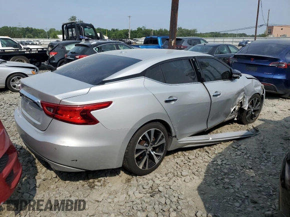 2018 Nissan Maxima SL with VIN 1N4AA6AP4JC363584, listed as a Copart auction lot 59315565 with 126,627 mi miles and Salvage title. Bid and sale history available at DreamBid. Image 3.