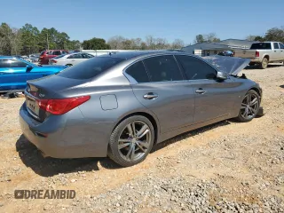 2015 Infiniti Q50 Premium with VIN JN1BV7APXFM348648, listed as a Copart auction lot 48881825 with 163,955 mi miles and Salvage Title. Bid and sale history available at carsss.com. Image 3.