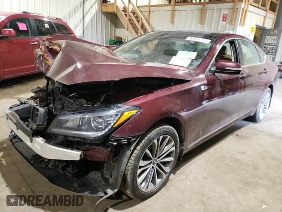 2015 Hyundai Genesis 3.8L z VIN KMHGN4JE8FU085667, wystawiony jako Copart lot #59533045 z przebiegiem 98 109 mil mil oraz Szkoda całkowita • Salvage title. Historia ofert i sprzedaży dostępna na DreamBid. Obrazek 1.