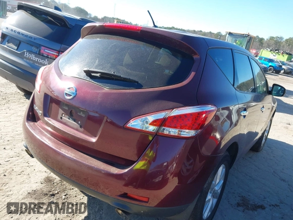 2011 Nissan Murano SL with VIN JN8AZ1MU9BW064877, listed as a IAAI auction lot 41694376 with 231,277 mi miles and . Bid and sale history available at carsss.com. Image 4.