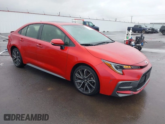 2020 Toyota Corolla SE with VIN JTDP4RCE8LJ006903, listed as a IAAI auction lot 41622376 with 44,529 mi miles. Bid and sale history available at carsss.com. Image 1.