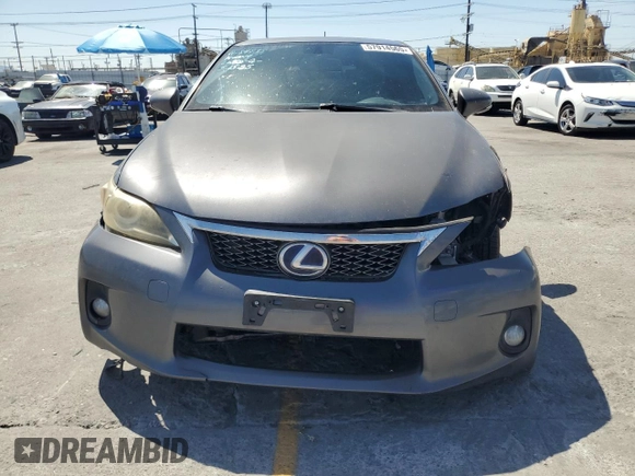 2012 Lexus CT 200h with VIN JTHKD5BH8C2116437, listed as a Copart auction lot 57914565 with 110,327 mi miles and Salvage title. Bid and sale history available at DreamBid. Image 5.