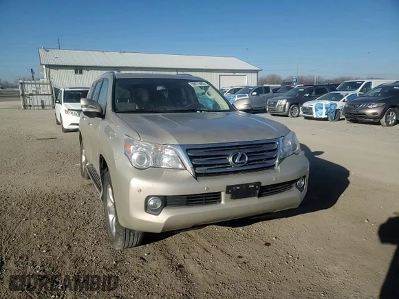 2011 Lexus GX 460 with VIN JTJBM7FX9B5031325, listed as a Copart auction lot 50073985 with 202,377 mi miles and Salvage Title. Bid and sale history available at DreamBid. Image 12.