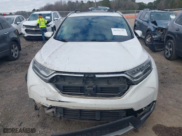 2019 Honda CR-V Touring with VIN 2HKRW1H90KH505234, listed as a IAAI auction lot 41152731 with 107,293 mi miles. Bid and sale history available at carsss.com. Image 12.