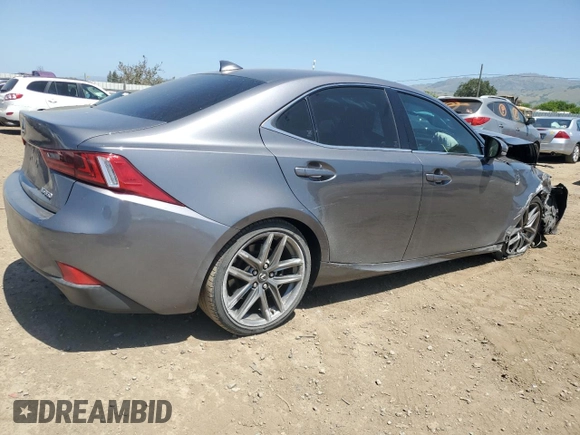 2014 Lexus IS 350 with VIN JTHBE1D23E5011935, listed as a Copart auction lot 56041275 with 54,897 mi miles and Salvage title. Bid and sale history available at DreamBid. Image 3.