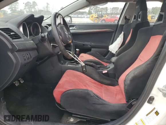 2011 Mitsubishi Lancer Evolution GSR with VIN JA32W8FV1BU029204, listed as a Copart auction lot 43207865 with 173,345 mi miles and Salvage Title. Bid and sale history available at carsss.com. Image 7.