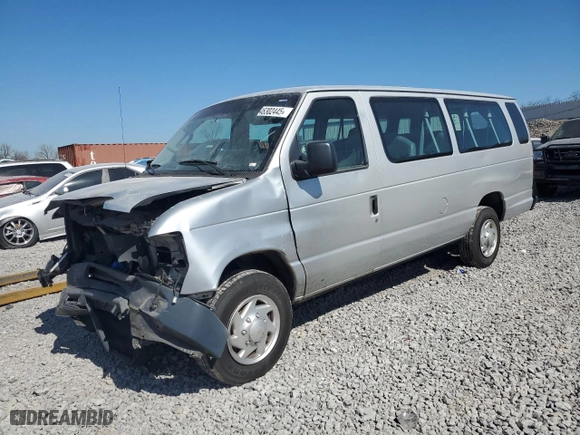 2012 Ford Econoline Wagon XL with VIN 1FBSS3BL9CDA38355, listed as a Copart auction lot 46302445 with 121,998 mi miles and Salvage Title. Bid and sale history available at carsss.com. Image 1.