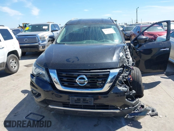 2019 Nissan Pathfinder Platinum with VIN 5N1DR2MM2KC610110, listed as a IAAI auction lot 41811572 with 55,459 mi miles and . Bid and sale history available at DreamBid. Image 13.