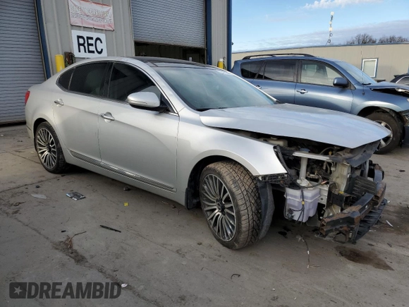 2016 Kia Cadenza Premium with VIN KNALN4D70G5204661, listed as a Copart auction lot 79271644 with 164,418 mi miles and Salvage Title. Bid and sale history available at carsss.com. Image 4.