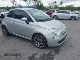 2013 FIAT 500 Pop with VIN 3C3CFFAR3DT531041, listed as a IAAI auction lot 41899499 with 121,429 mi miles. Bid and sale history available at carsss.com. Image 1.