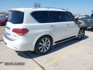 2013 Infiniti QX56 with VIN JN8AZ2NF1D9530079, listed as a IAAI auction lot 41742583 with 165,795 mi miles. Bid and sale history available at carsss.com. Image 4.