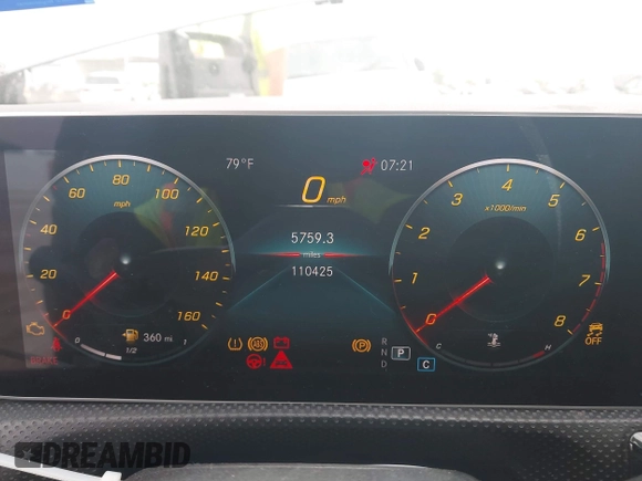 2019 Mercedes-Benz A 220 with VIN WDD3G4EB2KW016409, listed as a IAAI auction lot 42268156 with 110,425 mi miles and . Bid and sale history available at DreamBid. Image 7.