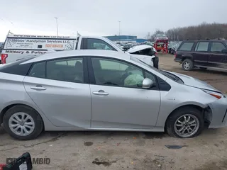 2019 Toyota Prius L Eco with VIN JTDKARFU4K3079789, listed as a IAAI auction lot 41897586 with 93,593 mi miles. Bid and sale history available at carsss.com. Image 12.