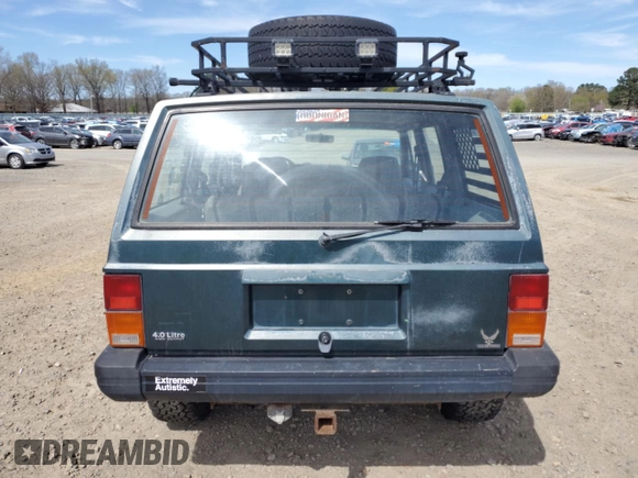 1993 Jeep Cherokee SE with VIN 1J4FJ28S0PL594889, listed as a Copart auction lot 50103425 with 174,333 mi miles and Salvage Title. Bid and sale history available at carsss.com. Image 6.
