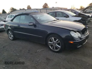 2008 Mercedes-Benz CLK 350 with VIN WDBTK56F78F243702, listed as a Copart auction lot 75625804 with 130,524 mi miles and Salvage Title. Bid and sale history available at DreamBid. Image 4.