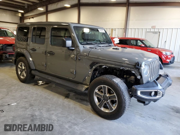 2022 Jeep Wrangler Unlimited Sahara z VIN 1C4HJXEN4NW262444, wystawiony jako Copart lot #45808695 z przebiegiem 44 517 mil mil oraz Szkoda całkowita • Salvage title. Historia ofert i sprzedaży dostępna na DreamBid. Obrazek 4.