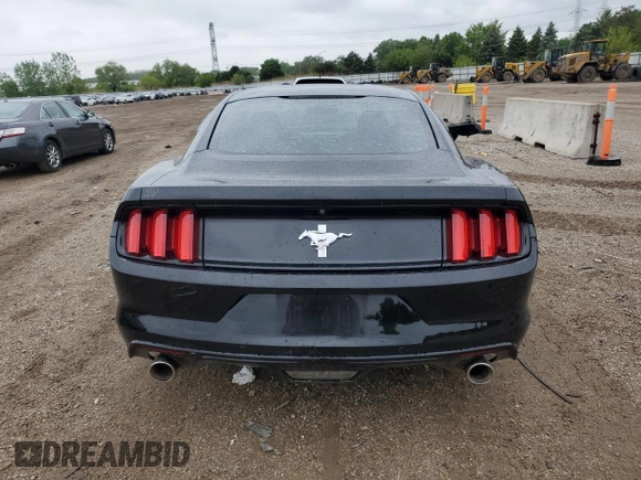 2017 Ford Mustang V6 with VIN 1FA6P8AMXH5212110, listed as a Copart auction lot 57043455 with 66,242 mi miles and Salvage title. Bid and sale history available at DreamBid. Image 6.