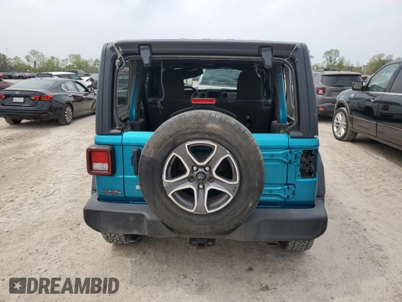 2020 Jeep Wrangler Unlimited Willys with VIN 1C4HJXDN4LW137202, listed as a Copart auction lot 50797485 with 109,509 mi miles and Salvage title. Bid and sale history available at DreamBid. Image 6.