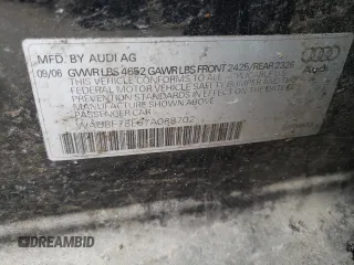 2007 Audi A4 2.0T with VIN WAUBF78E67A088702, listed as a Copart auction lot 44567945 with 112,047 mi miles and Salvage Title. Bid and sale history available at carsss.com. Image 12.