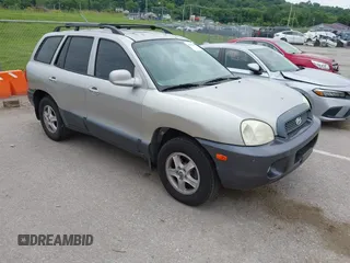 2003 Hyundai Santa Fe GLS with VIN KM8SC73D23U355851, listed as a IAAI auction lot 42168296 with 231,250 mi miles and . Bid and sale history available at DreamBid. Image 1.