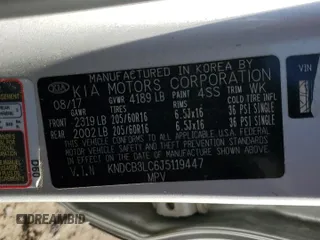 2018 Kia Niro LX with VIN KNDCB3LC6J5119447, listed as a Copart auction lot 50058215 with 102,814 mi miles and Salvage Title. Bid and sale history available at carsss.com. Image 16.