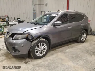 2016 Nissan Rogue S with VIN KNMAT2MV7GP593516, listed as a Copart auction lot 52002465 with 161,782 mi miles and Clean Title. Bid and sale history available at carsss.com. Image 1.