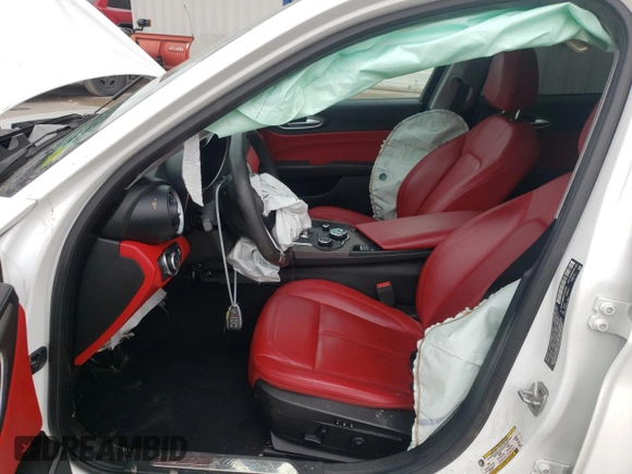 2019 Alfa Romeo Giulia Ti Sport with VIN ZARFANBN9K7622450, listed as a Copart auction lot 50780443 with 0 mi miles. Bid and sale history available at carsss.com. Image 7.