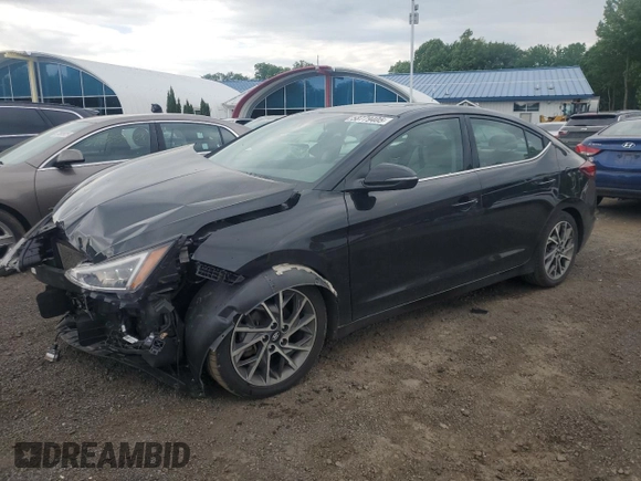 2020 Hyundai Elantra SEL with VIN 5NPD84LF1LH614774, listed as a Copart auction lot 58779405 with 110,502 mi miles and Salvage title. Bid and sale history available at DreamBid. Image 1.