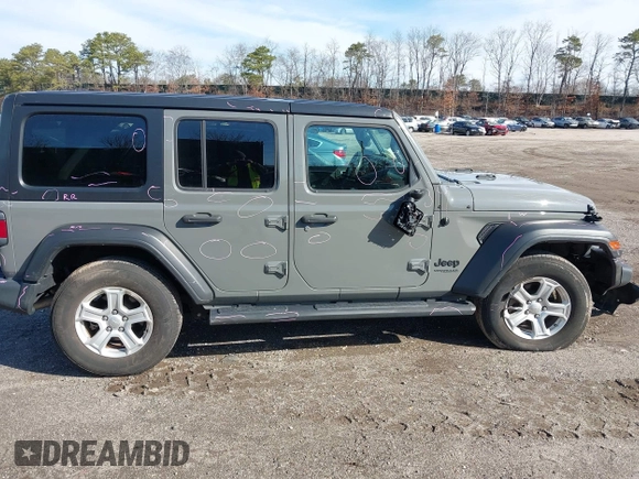 2022 Jeep Wrangler Unlimited Willys with VIN 1C4HJXDN2NW267658, listed as a IAAI auction lot 41858229 with 24,307 mi miles and . Bid and sale history available at DreamBid. Image 13.