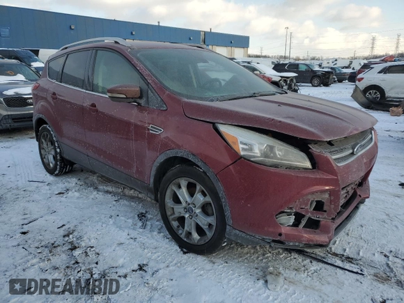 2016 Ford Escape Titanium with VIN 1FMCU0JX8GUB35321, listed as a Copart auction lot 87167904 with 57,030 mi miles and Clean Title. Bid and sale history available at carsss.com. Image 4.