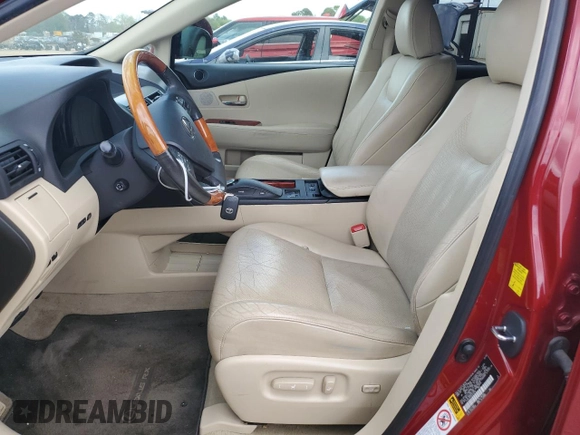 2010 Lexus RX 350 with VIN 2T2ZK1BA9AC012910, listed as a Copart auction lot 51829595 with 138,880 mi miles and Salvage Title. Bid and sale history available at carsss.com. Image 7.