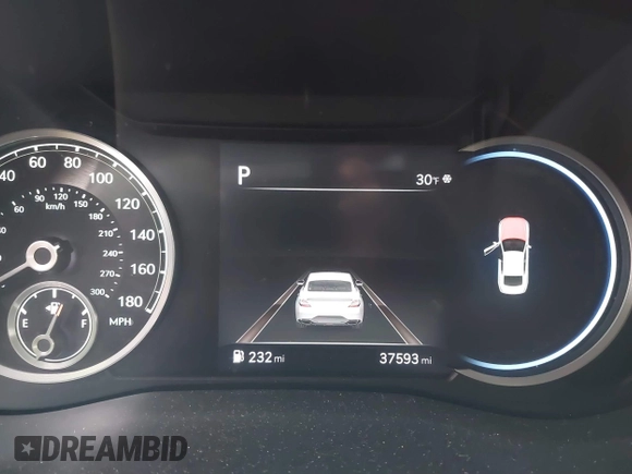 2023 Genesis G70 2.0T with VIN KMTG34TA3PU129307, listed as a IAAI auction lot 41636981 with 37,593 mi miles and . Bid and sale history available at DreamBid. Image 16.