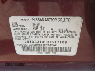 2003 Nissan Maxima SE z VIN JN1DA31D93T517109, wystawiony jako IAAI lot #42019171 z przebiegiem 168 494 mil mil oraz . Historia ofert i sprzedaży dostępna na DreamBid. Obrazek 9.