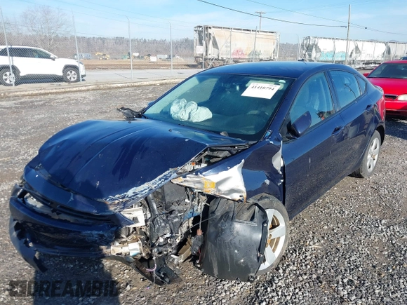 2015 Dodge Dart SXT with VIN 1C3CDFBB5FD251878, listed as a IAAI auction lot 41410794 with 109,617 mi miles. Bid and sale history available at carsss.com. Image 2.