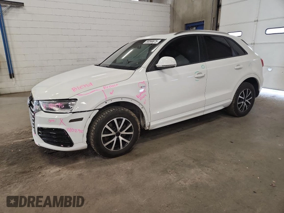 2018 Audi Q3 Premium с VIN WA1ECCFS0JR000899, выставлен на аукционе Copart как лот 59099875 с пробегом 67 354 миль миль и Списание • Salvage title. История ставок и продаж доступна на DreamBid. Изображение 1.